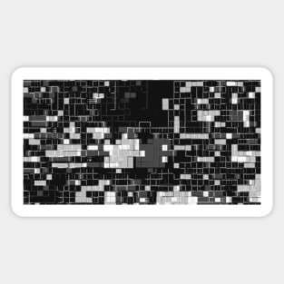 Monochrome blocks Sticker